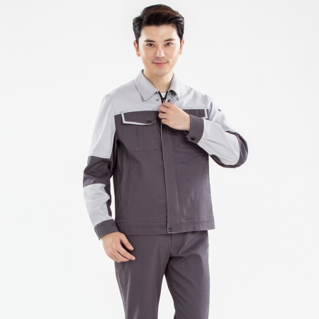 新款铁灰拼浅灰秋季工作服AC20-3